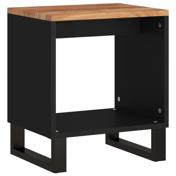 vidaXL Coffee Table 40x31x46 cm Solid Wood Acacia&Engineered Wood