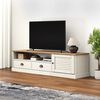 vidaXL TV Cabinet VIGO White 156x40x40 cm Solid Wood Pine