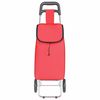 vidaXL Shopping Trolley Folding Red 35 x 28 x 92 cm Oxford fabric