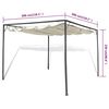 vidaXL Garden Gazebo with Retractable Roof Canopy