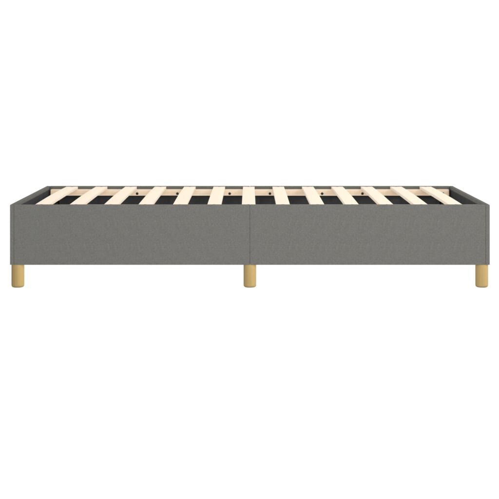 vidaXL Bed Frame without Mattress Dark Grey 100x203 cm Fabric