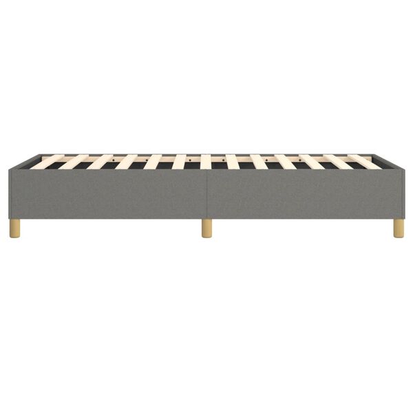 vidaXL Bed Frame without Mattress Dark Grey 100x203 cm Fabric
