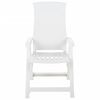 vidaXL Garden Reclining Chairs 2 pcs Plastic White