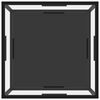 vidaXL Coffee Table Transparent and Black 60x60x35 cm Tempered Glass