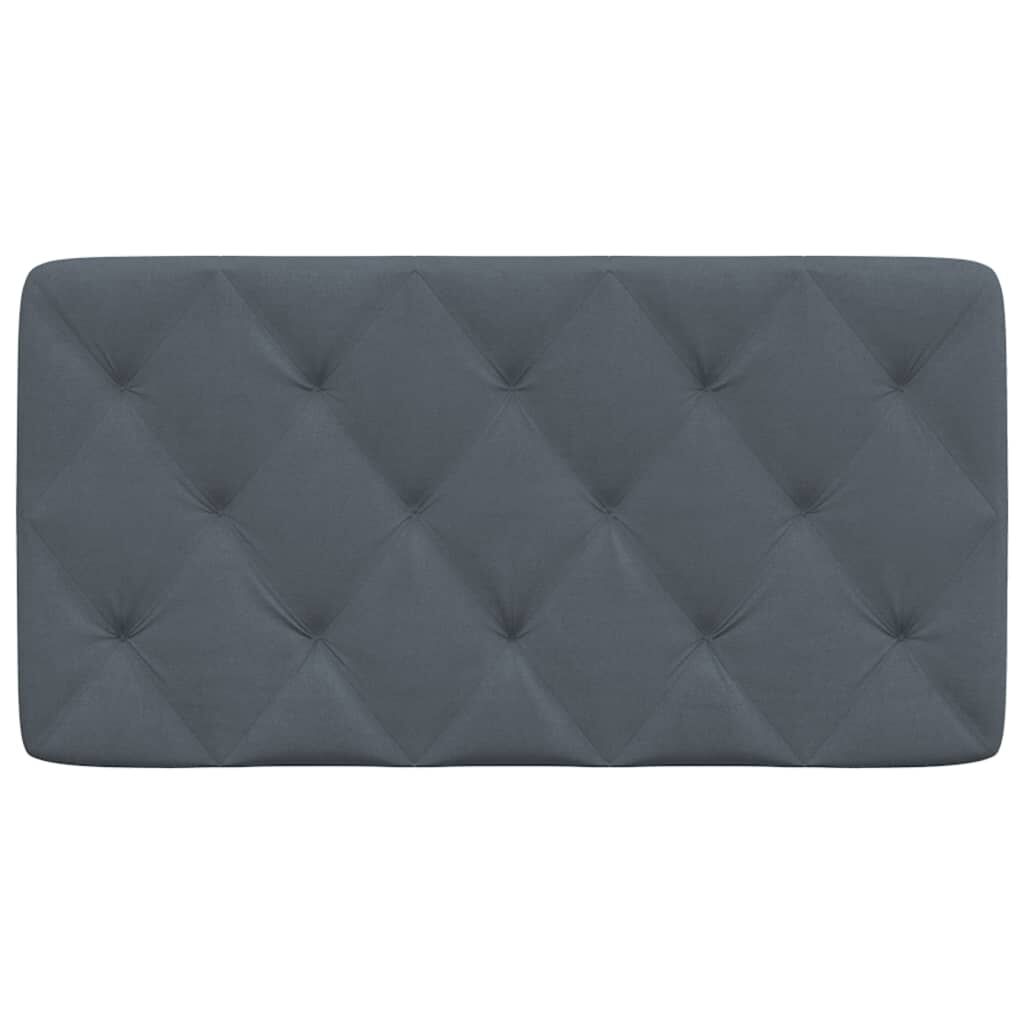 vidaXL Headboard Cushion Dark Grey 100 cm Velvet