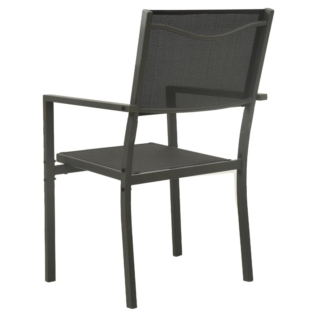 vidaXL 9 Piece Outdoor Dining Set Steel