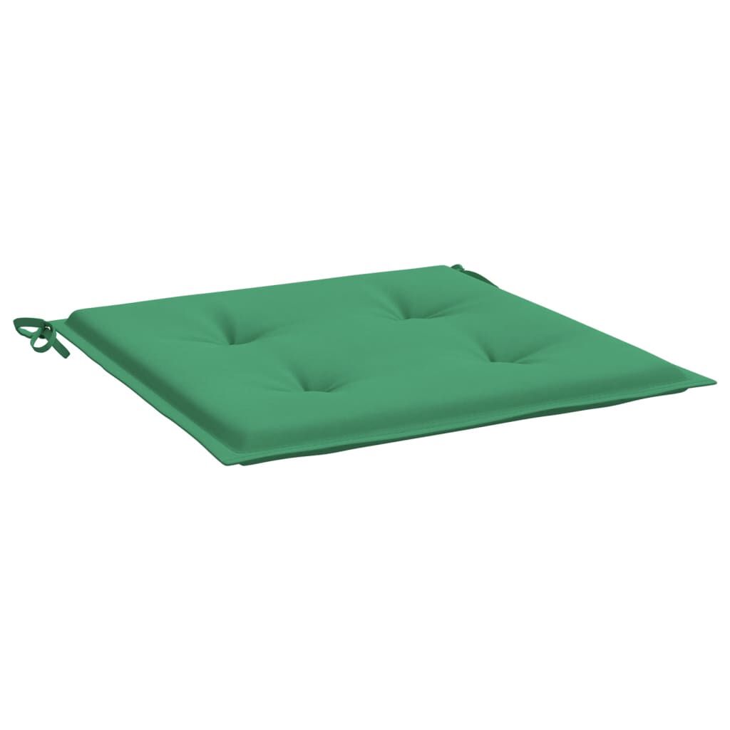 vidaXL Garden Chair Cushions 4 pcs Green 50x50x3 cm Oxford Fabric