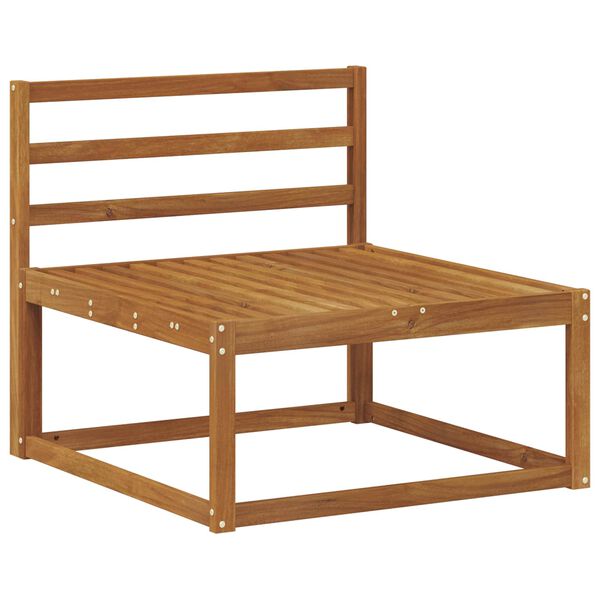 vidaXL Outdoor Sofa Set with Cushion 3 pcs Natural and Anthracite