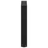 vidaXL Coffee Table Legs U-Shaped 2 pcs Black 28x(42-43) cm Steel