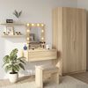 vidaXL Dressing Table Brown 60 x 40 x 70 cm Engineered Wood