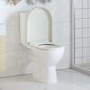 vidaXL Soft-close Toilet Seat with Quick-release Design White Square