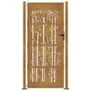 vidaXL Garden Gate 105x130 cm Corten Steel Bamboo Design