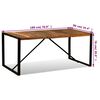 vidaXL Dining Table Solid Reclaimed Wood 180 cm
