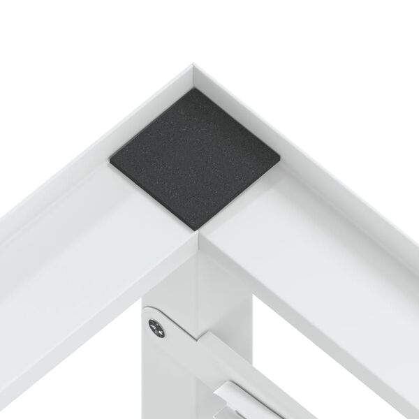 vidaXL Washing and Drying Machine Pedestal with Pull-out Shelves White