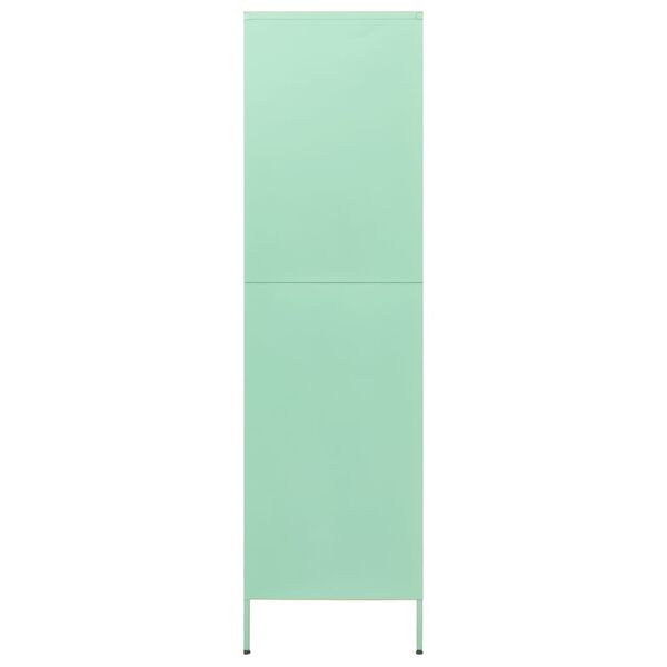 vidaXL Wardrobe Mint 90x50x180 cm Steel