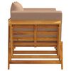 vidaXL Garden Bench with Cushions 2-in-1 Solid Wood Acacia