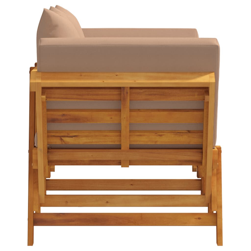 vidaXL Garden Bench with Cushions 2-in-1 Solid Wood Acacia