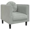 vidaXL Sofa with Cushions 2-Seater Dark Green Velvet