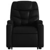 vidaXL Stand up Massage Recliner Chair Black Faux Leather