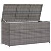 vidaXL Garden Storage Box Grey 120x50x60 cm Poly Rattan