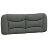 vidaXL Headboard Cushion "Hvar" Dark Grey 137 cm Double Fabric