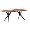 vidaXL Dining Table 180x90x76 cm Solid Reclaimed Wood