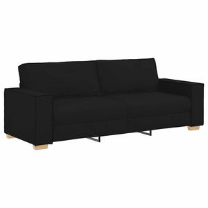 vidaXL 3-Seater Sofa Black 180 cm Fabric