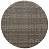 vidaXL 3 Piece Bistro Set with Cushions Grey Poly Rattan