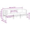 vidaXL 3 Piece Garden Sofa Set with Cushions Wax Brown Solid Wood Pine