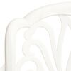 vidaXL 3 Piece Bistro Set Cast Aluminium White
