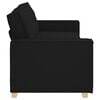 vidaXL 3-Seater Sofa Black 180 cm Fabric
