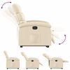 vidaXL Stand up Recliner Chair Cream Fabric
