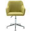 vidaXL Swivel Dining Chairs 4 pcs Green Fabric
