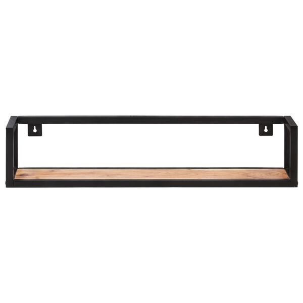 vidaXL Wall Shelves 2 pcs 80 cm Solid Acacia Wood