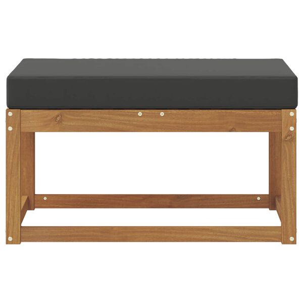 vidaXL Outdoor Stool Bench Solid Acacia Wood Natural
