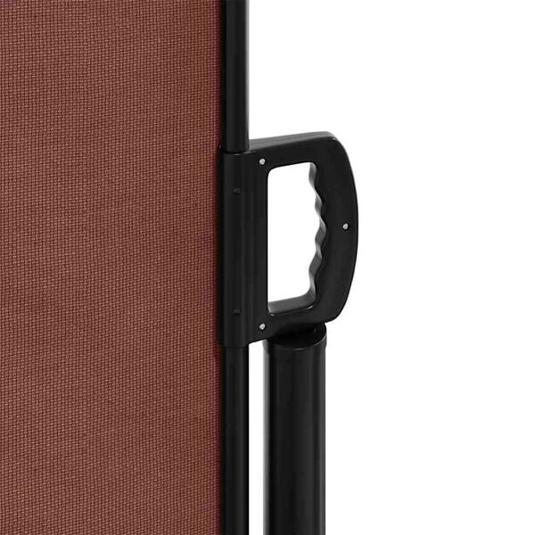 vidaXL Retractable Side Awning Brown 100x300 cm