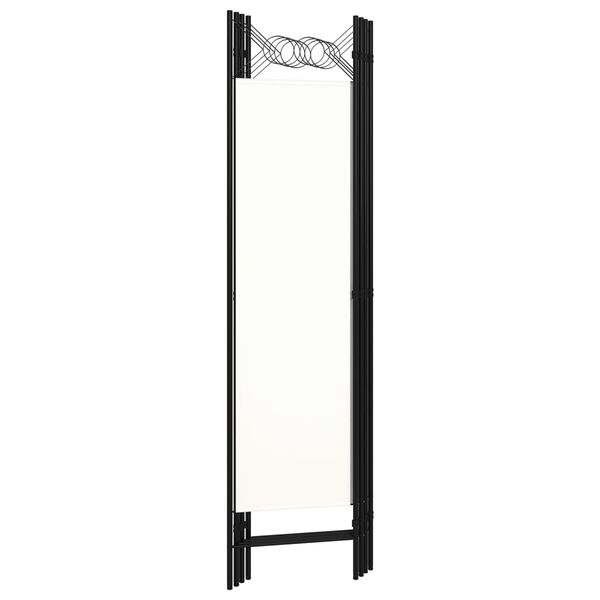 vidaXL 4-Panel Room Divider White 160x180 cm