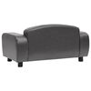 vidaXL Dog Sofa Grey 80x50x40 cm Faux Leather