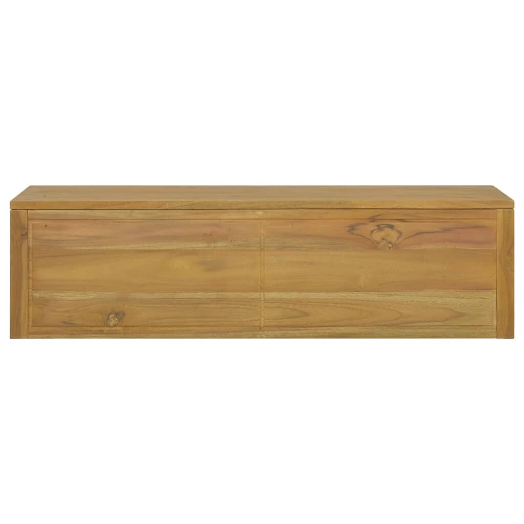 vidaXL Wall-mounted Bathroom Cabinet 110x45x30 cm Solid Wood Teak