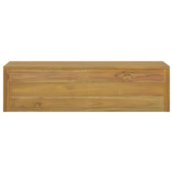 vidaXL Wall-mounted Bathroom Cabinet 110x45x30 cm Solid Wood Teak