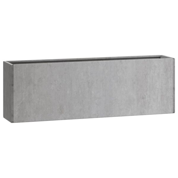 vidaXL Wall Planters 2 pcs Rusty Corten Steel 53x10x17 cm
