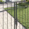 vidaXL Double Gate with Lock Grey 299.5 x 249.5 cm Steel