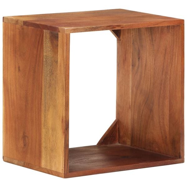 vidaXL Wall Shelf 40x30x40 cm Solid Acacia Wood