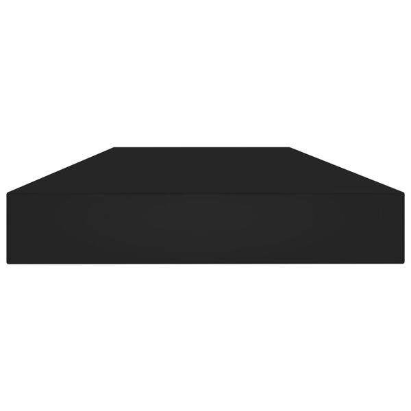 vidaXL Bookshelf Boards 8 pcs Black 80x10x1.5 cm Engineered Wood