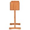 vidaXL Garden Trellis Planter Orange 45x30x74 cm Solid Firwood