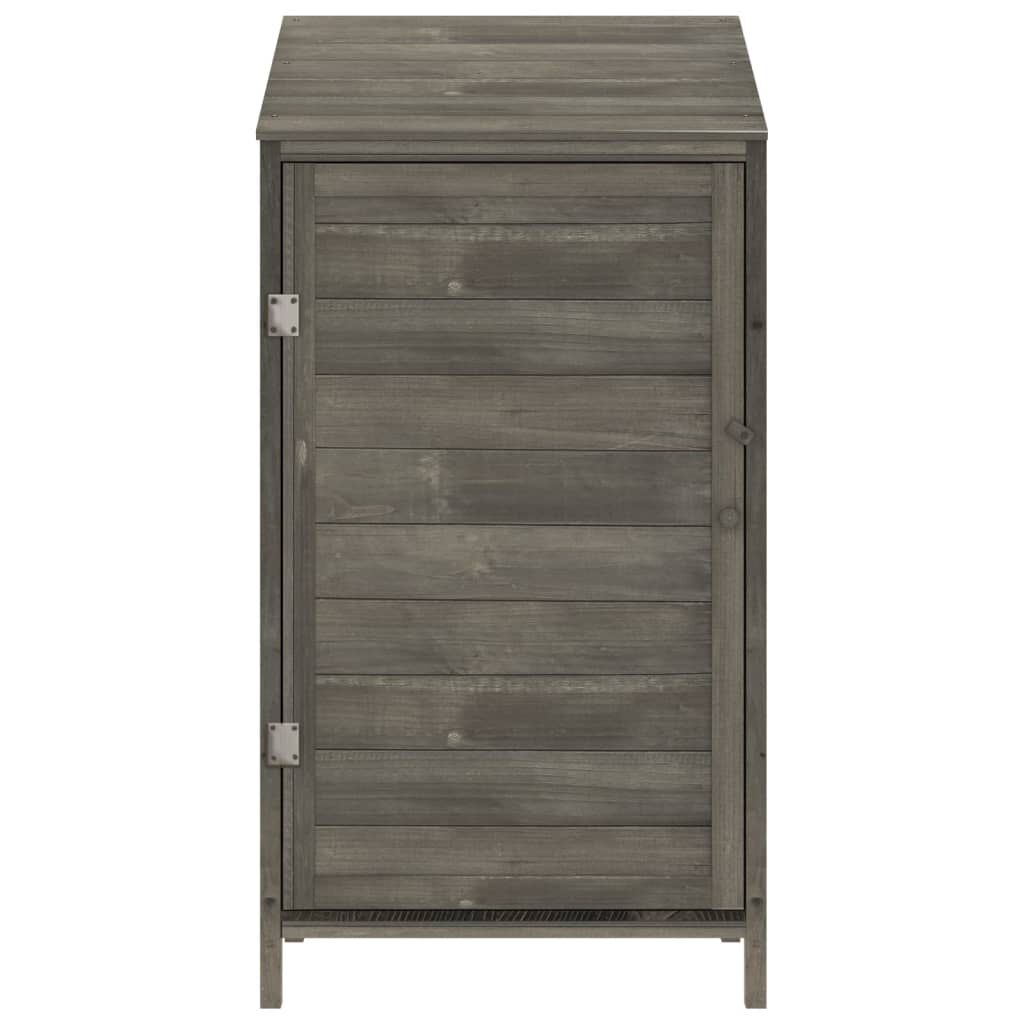 vidaXL Garden Shed Anthracite 55x52x112 cm Solid Wood Fir