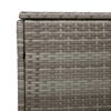 vidaXL Garden Storage Box Grey 220x50x58 cm Poly Rattan