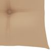 vidaXL Garden Chairs 2 pcs with Cushions Solid Teak Wood