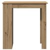 vidaXL Bar Table with Shelf Artisan Oak 102x50x103.5 cm Engineered Wood