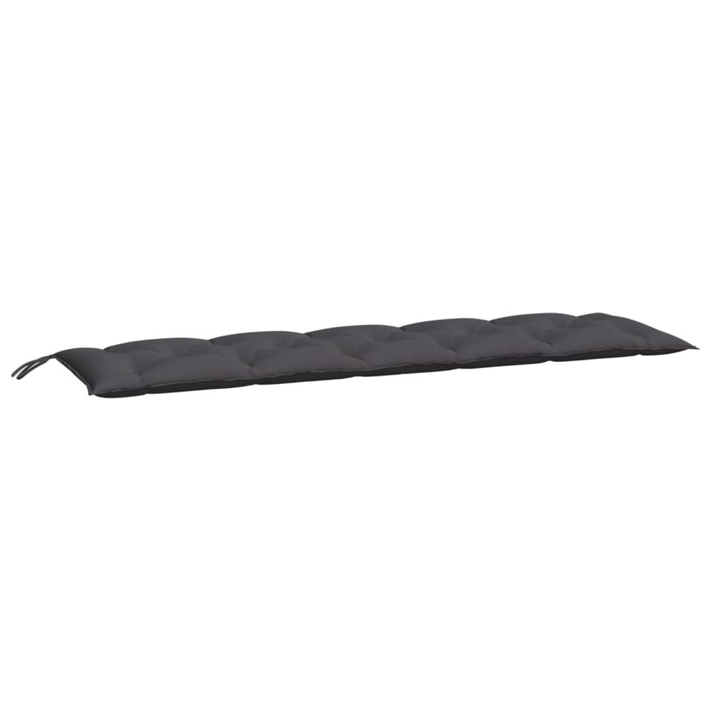 vidaXL Garden Bench Cushions 2pcs Anthracite 180x50x7cm Oxford Fabric